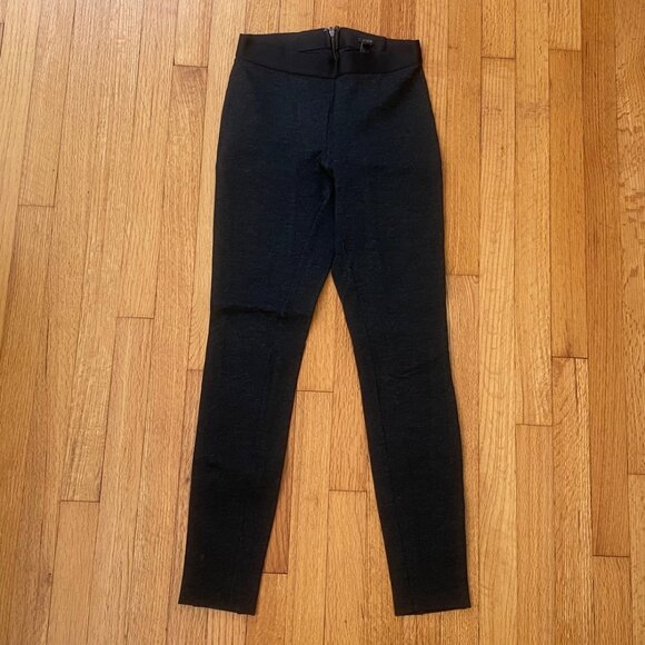 J.Crew Dark Grey Stretch Pant with Back Zipper - Picture 1 of 6